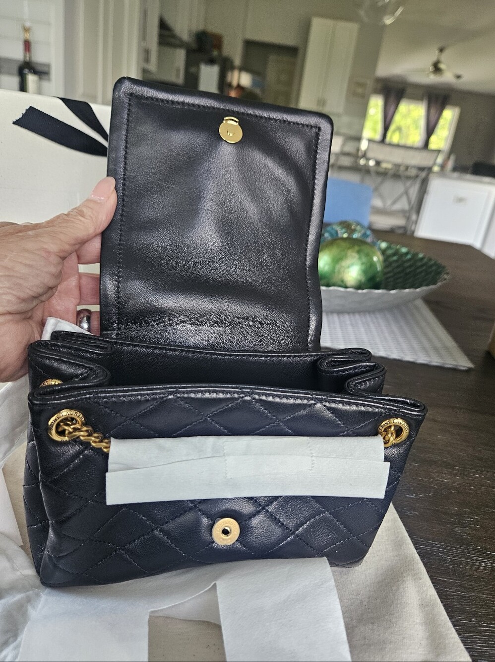 ***SOLD***Saint Laurent Black Mini Nolita Bag NWT - Picture 3 of 7